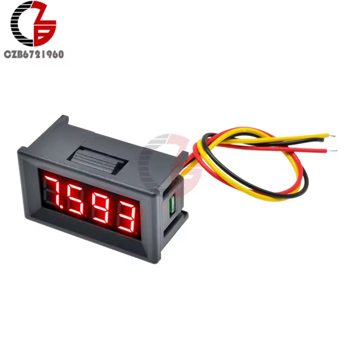 Voltmètre numérique 0.36 "DC 0-100V, compteur de tension de voiture 12V 48V 60V