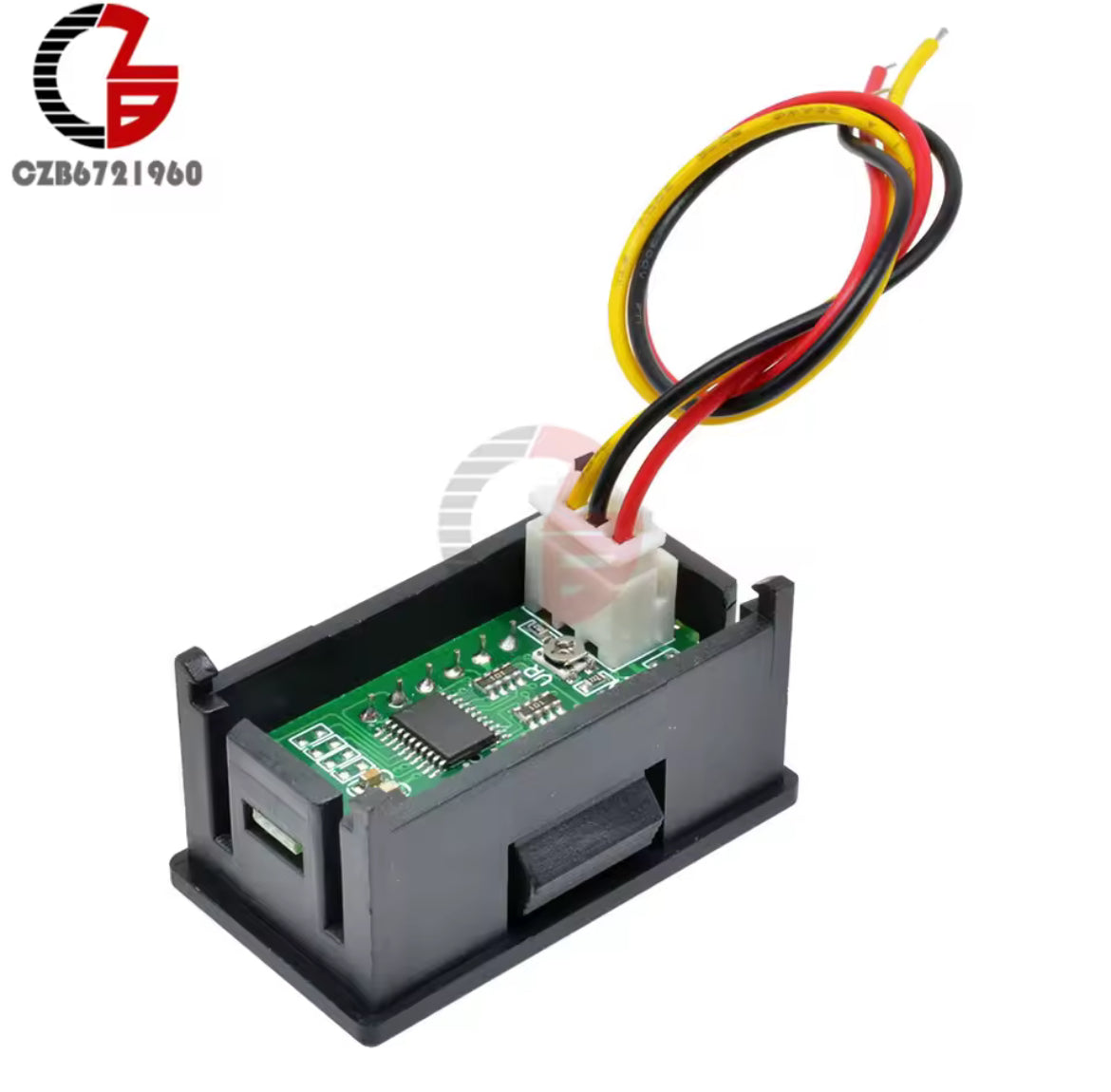 Voltmètre numérique 0.36 "DC 0-100V, compteur de tension de voiture 12V 48V 60V