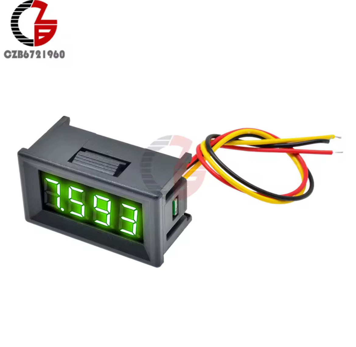 Voltmètre numérique 0.36 "DC 0-100V, compteur de tension de voiture 12V 48V 60V
