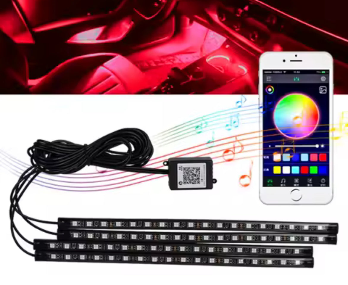 Éclairage intérieur Auto Bande LED RVB Multicolore