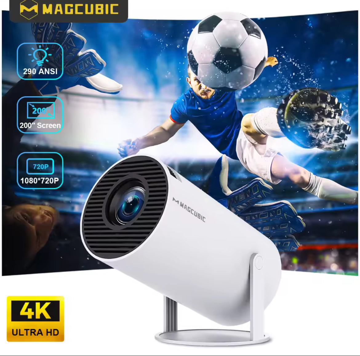 Projecteur magnétique 4K Android