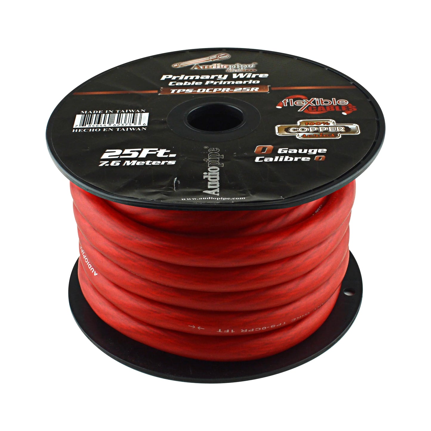 Câble d’alimentation ROUGE 0 AWG (50 mm²) – OFC