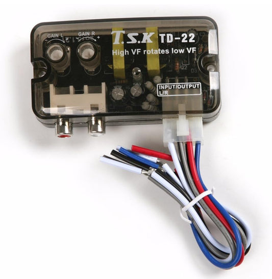 Convertisseur Niveau Audio pour voiture, 12V RCA stéréo