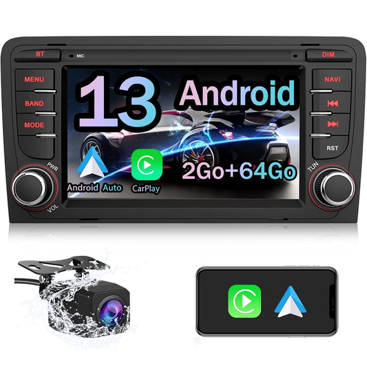 Autoradio Android - CarPlay pour Audi A3 S3 RS3 8P (2003-2012)